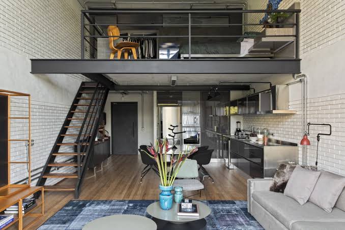 Loft redesigned in Industrial style