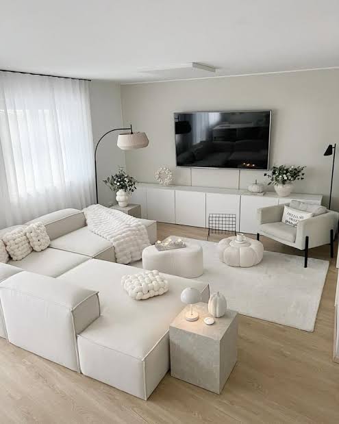 Living room redesigned in Modern style